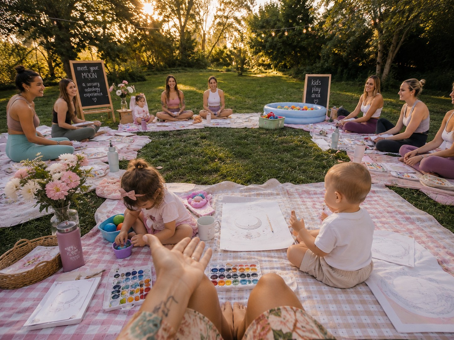 Meet Your Moon — a sensory astrology gathering in a circle