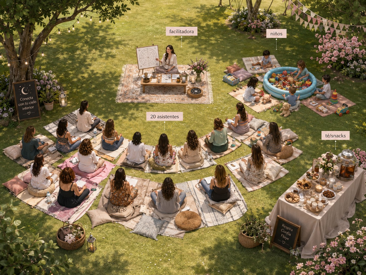 Meet Your Moon gathering layout